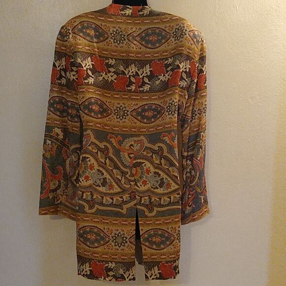 Silk Southwest Print Blazer - Picture 5 of 11